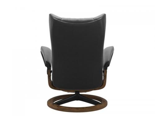 Stressless Wing (M) Signature Chair with Footstool 