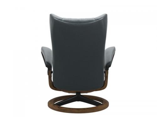 Stressless Wing (M) Signature Chair with Footstool 