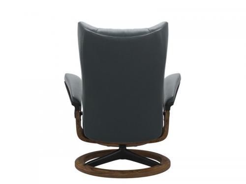 Stressless Wing (M) Signature Chair with Footstool 