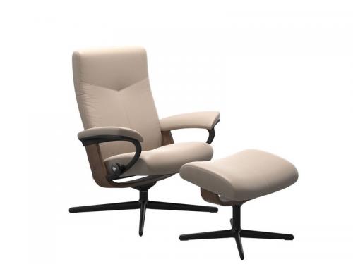 Stressless  Dover (M) Cross Chair with Ottoman 