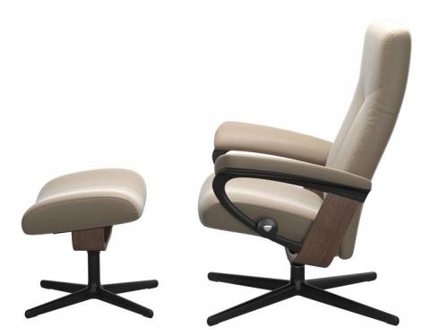 Stressless  Dover (M) Cross Chair with Ottoman 