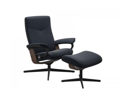 Stressless  Dover (M) Cross Chair with Ottoman 