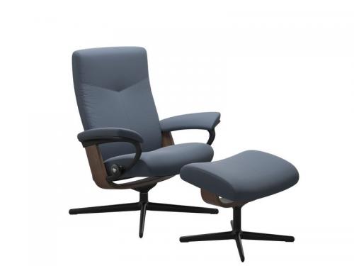 Stressless  Dover (M) Cross Chair with Ottoman 