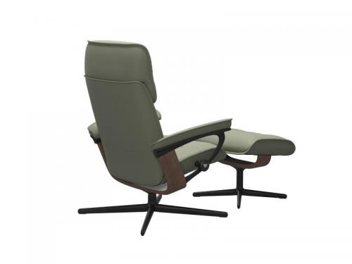 Stressless Admiral (M) Cross Chair with Ottoman 