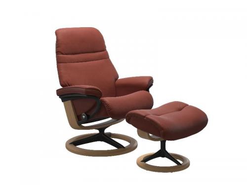 Stressless Sunrise (M) Signature Chair with Footstool 