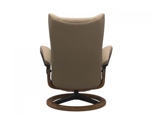 Stressless Wing (L) Signature Base Recliner with Ottoman
