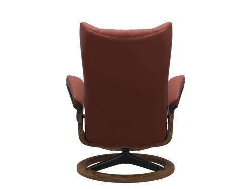 Stressless Wing (L) Signature Base Recliner with Ottoman