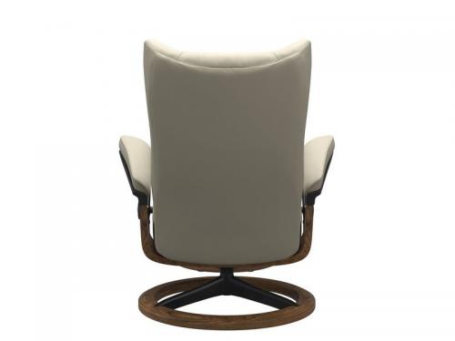 Stressless Wing (L) Signature Base Recliner with Ottoman