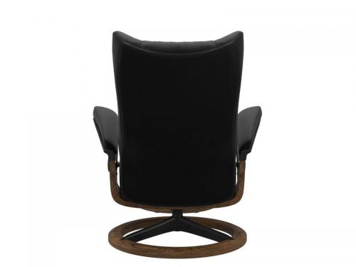 Stressless Wing (L) Signature Base Recliner with Ottoman
