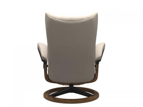 Stressless Wing (L) Signature Base Recliner with Ottoman