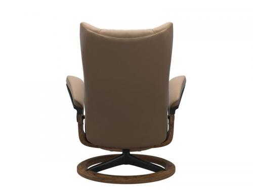 Stressless Wing (L) Signature Base Recliner with Ottoman