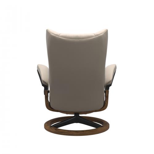 Stressless Wing (L) Signature Base Recliner with Ottoman