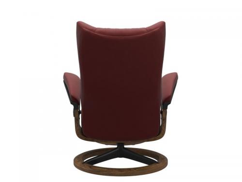 Stressless Wing (L) Signature Base Recliner with Ottoman