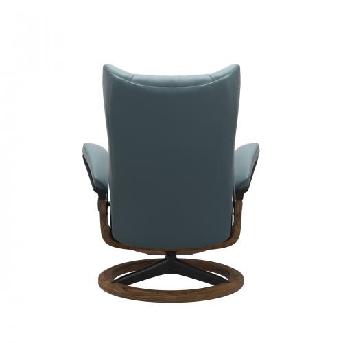 Stressless Wing (L) Signature Base Recliner with Ottoman