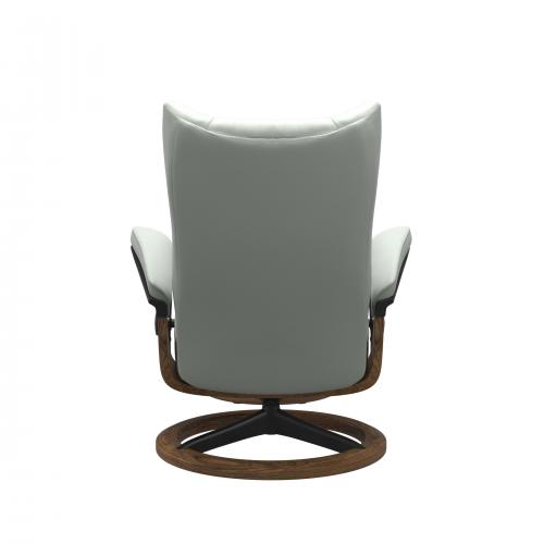 Stressless Wing (L) Signature Base Recliner with Ottoman