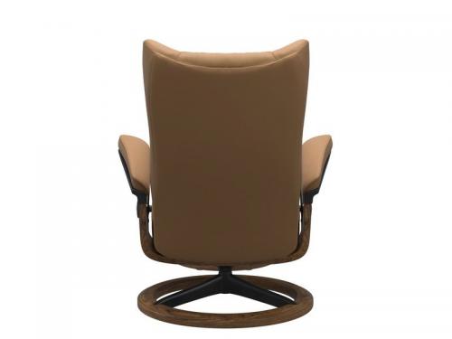 Stressless Wing (L) Signature Base Recliner with Ottoman