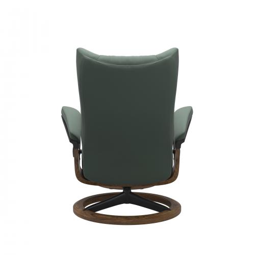 Stressless Wing (L) Signature Base Recliner with Ottoman