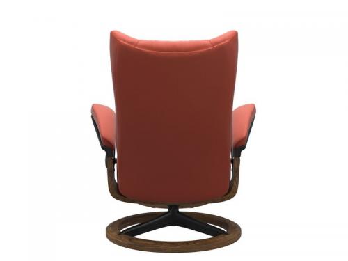 Stressless Wing (L) Signature Base Recliner with Ottoman