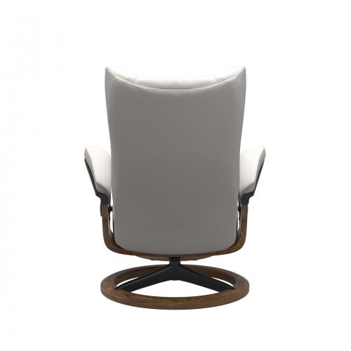 Stressless Wing (L) Signature Base Recliner with Ottoman