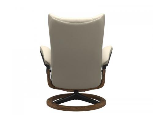 Stressless Wing (L) Signature Base Recliner with Ottoman