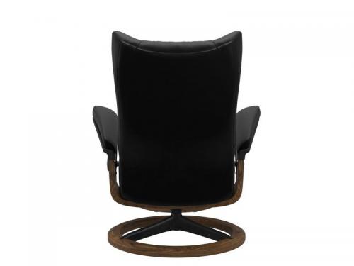 Stressless Wing (L) Signature Base Recliner with Ottoman