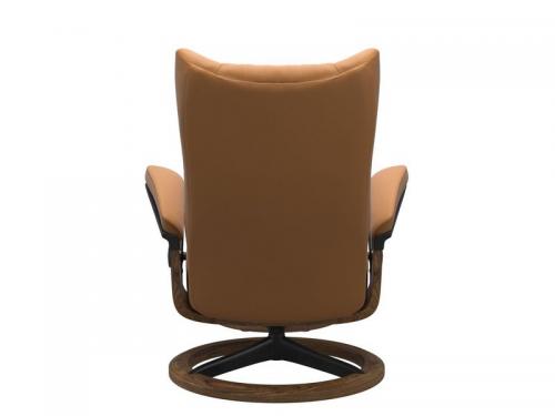 Stressless Wing (L) Signature Base Recliner with Ottoman