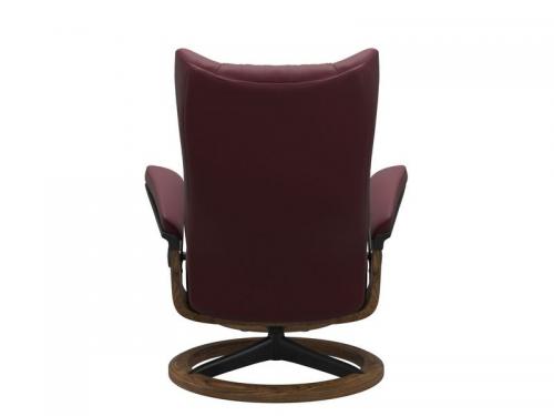 Stressless Wing (L) Signature Base Recliner with Ottoman