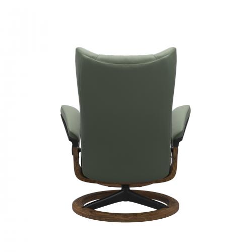 Stressless Wing (L) Signature Base Recliner with Ottoman