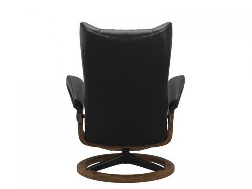 Stressless Wing (L) Signature Base Recliner with Ottoman