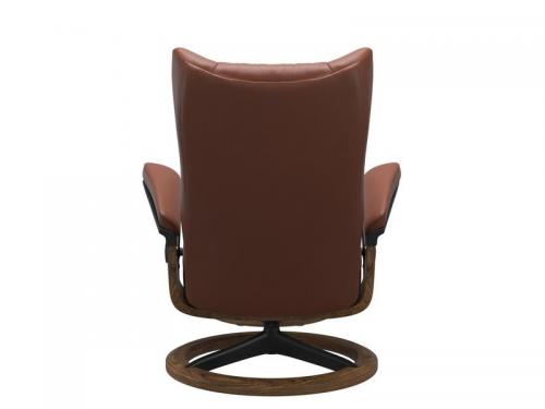 Stressless Wing (L) Signature Base Recliner with Ottoman