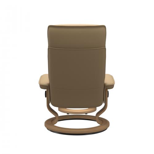 Stressless Admiral (M) Classic Base Recliner with Ottoman