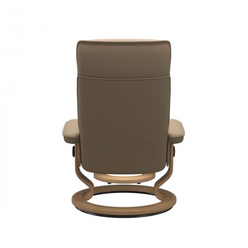 Stressless Admiral (M) Classic Base Recliner with Ottoman