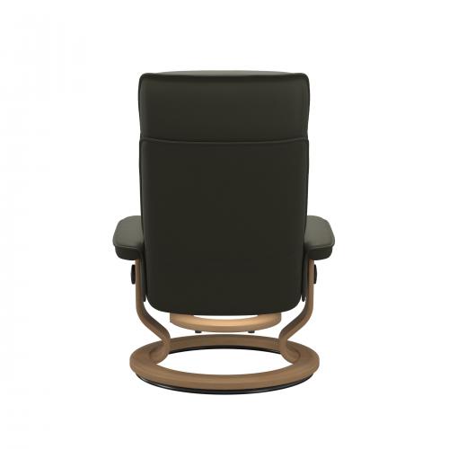Stressless Admiral (M) Classic Base Recliner with Ottoman