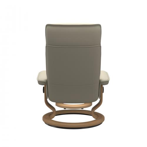 Stressless Admiral (M) Classic Base Recliner with Ottoman