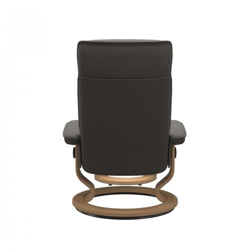 Stressless Admiral (M) Classic Base Recliner with Ottoman