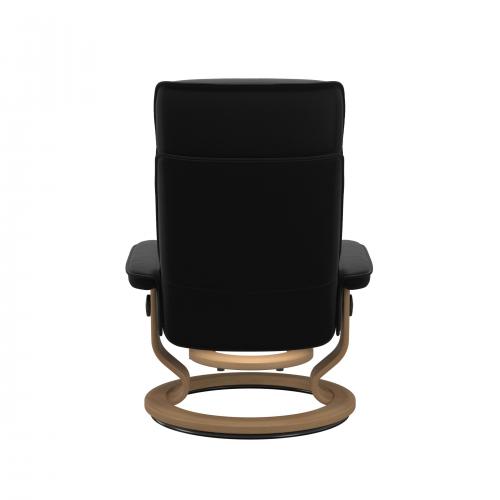 Stressless Admiral (M) Classic Base Recliner with Ottoman