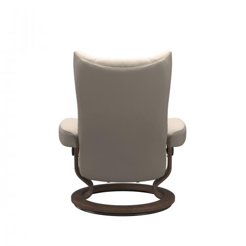 Stressless Wing (M) Classic Base Recliner with Ottoman