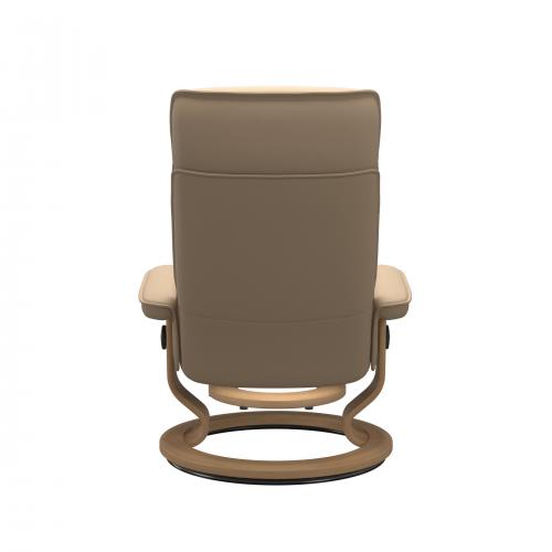Stressless Admiral (M) Classic Base Recliner with Ottoman