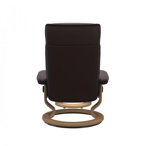 Stressless Admiral (M) Classic Base Recliner with Ottoman