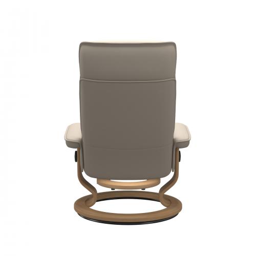 Stressless Admiral (M) Classic Base Recliner with Ottoman