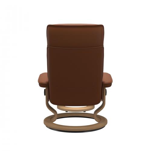 Stressless Admiral (M) Classic Base Recliner with Ottoman