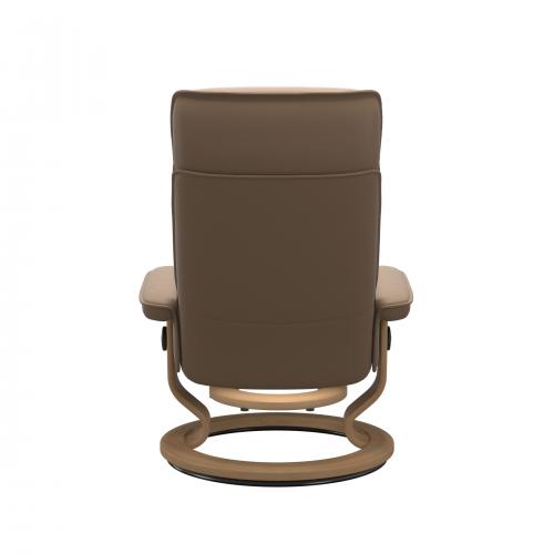 Stressless Admiral (M) Classic Base Recliner with Ottoman