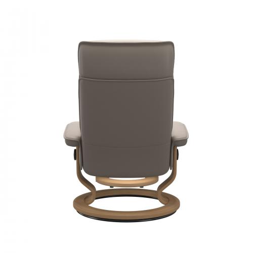 Stressless Admiral (M) Classic Base Recliner with Ottoman