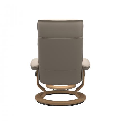 Stressless Admiral (M) Classic Base Recliner with Ottoman