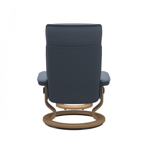 Stressless Admiral (M) Classic Base Recliner with Ottoman