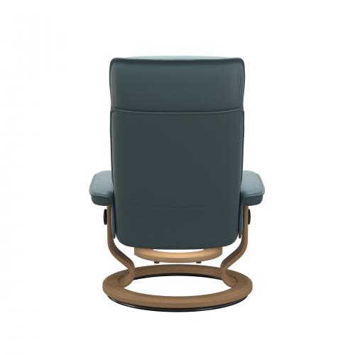 Stressless Admiral (M) Classic Base Recliner with Ottoman