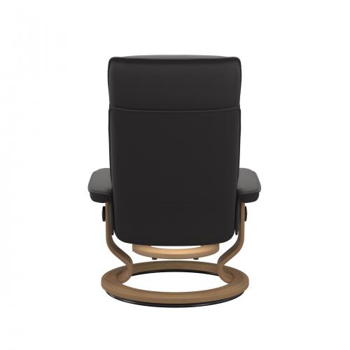 Stressless Admiral (M) Classic Base Recliner with Ottoman