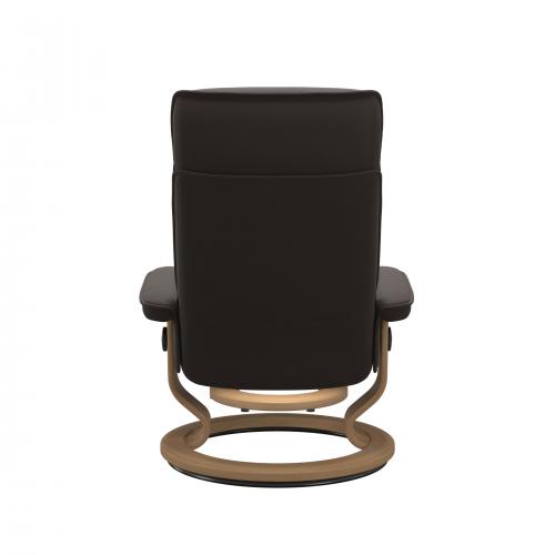 Stressless Admiral (M) Classic Base Recliner with Ottoman