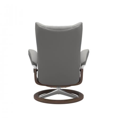 Stressless Wing (L) Signature Base Recliner with Ottoman