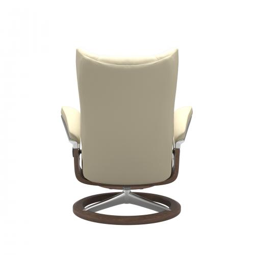 Stressless Wing (L) Signature Base Recliner with Ottoman